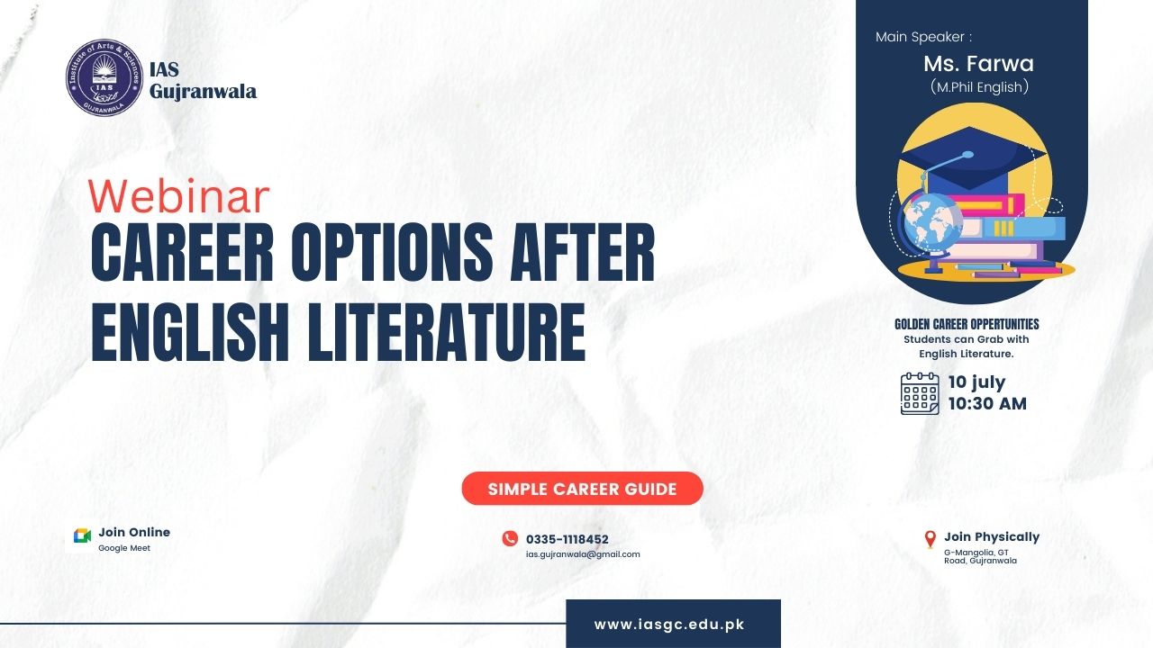 Free Webinar Career in English Literature